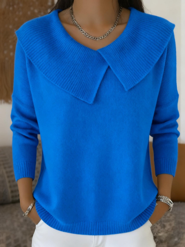 Lucia™ | Cozy Sweater with a Soft Collar