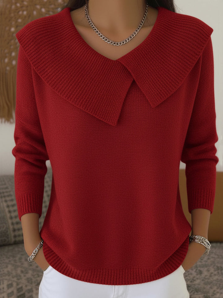 Lucia™ | Cozy Sweater with a Soft Collar
