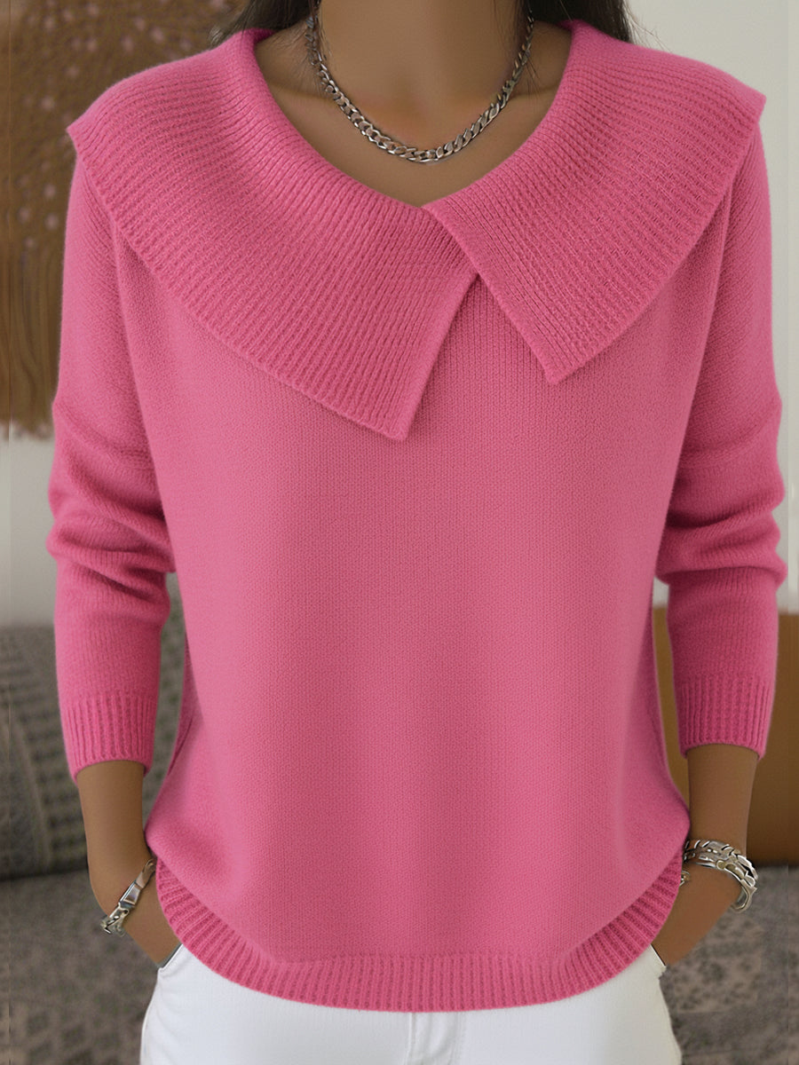 Lucia™ | Cozy Sweater with a Soft Collar