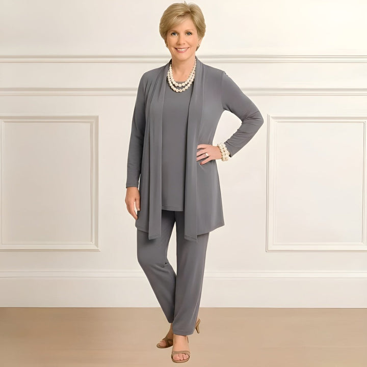 Audrey™ | Cardigan, Top & Pants Set